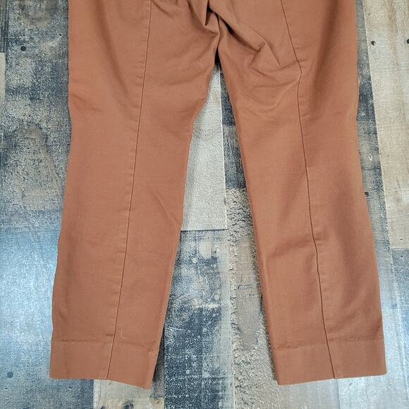 Everlane Womens 8 Brown The Work Cropped Ankle Pants Elastic Waistband Pull On‎ - Picture 7 of 12